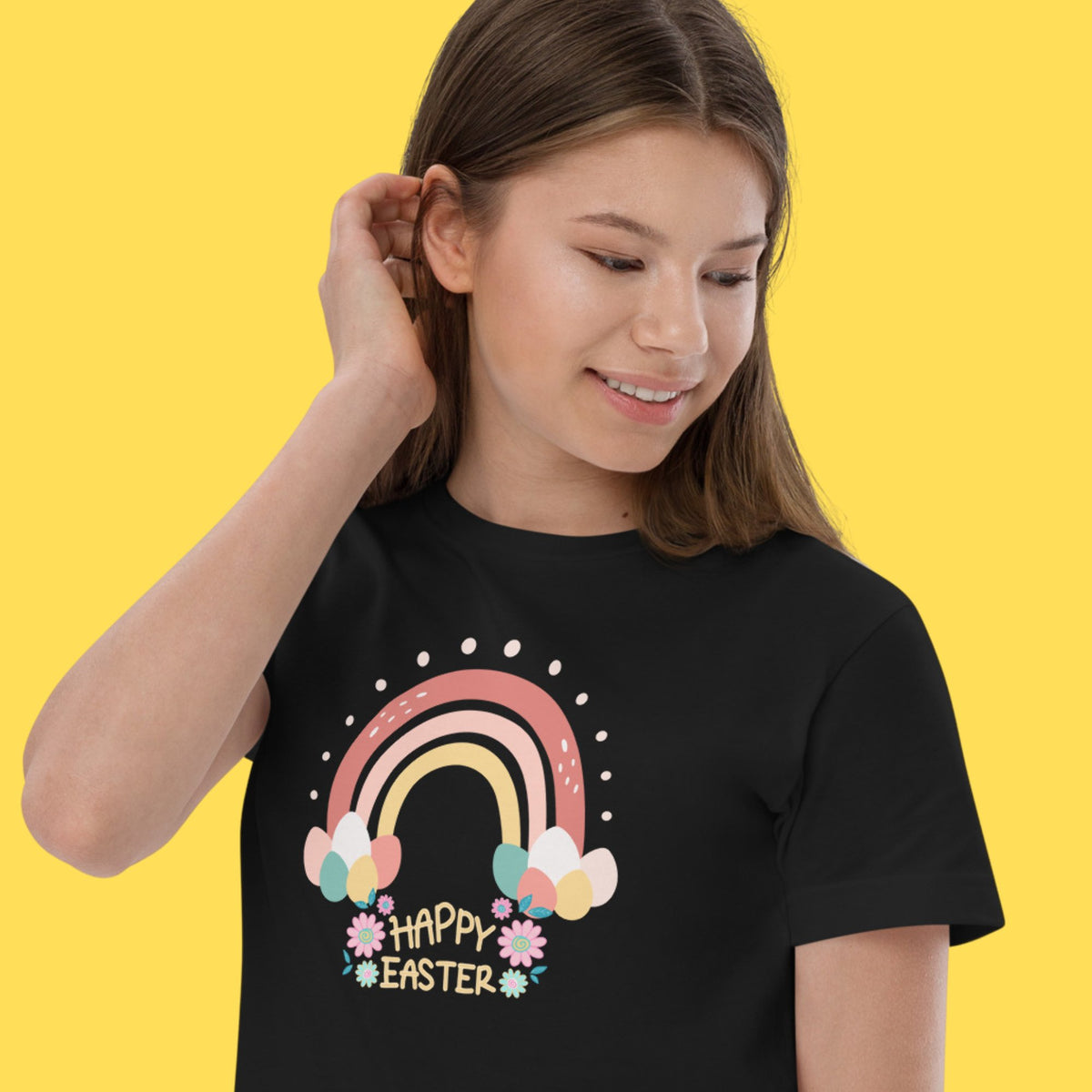 Happy Easter Youth Unisex T-shirt For Easter - Eventwisecreations
