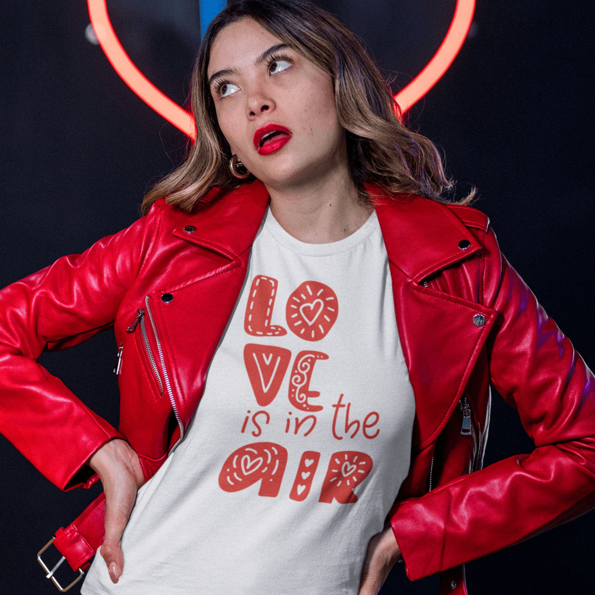 Love Is In The Air Unisex T-Shirt For Valentines Day - Eventwisecreations