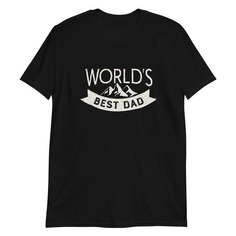 Worlds Best Dad Short-Sleeve T-Shirt For Fathers Day - Eventwisecreations